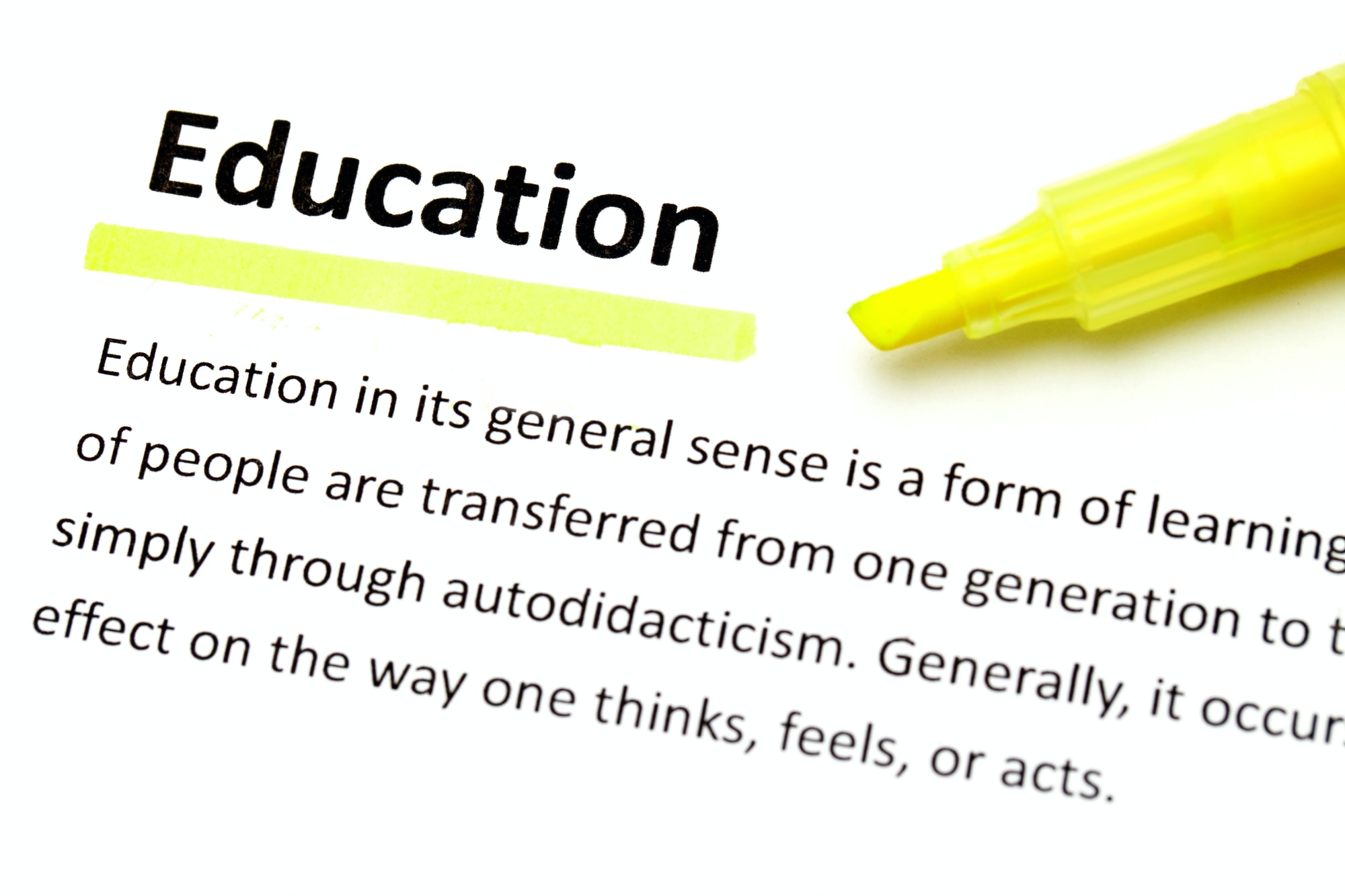 definition of the education